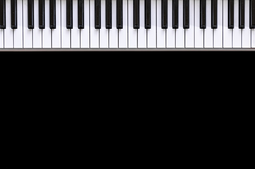 A classical piano keyboard